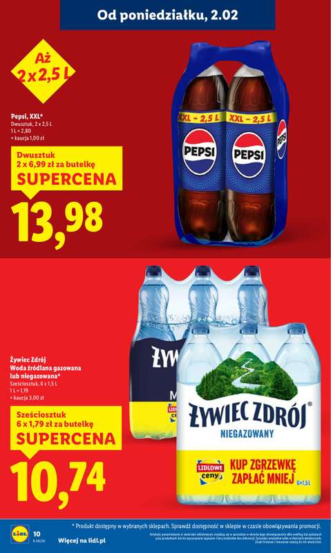 Lidl - gazetka promocyjna Oferta od poniedziałku od poniedziałku 02.02 do środy 04.02 - strona 10