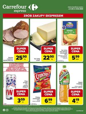 Carrefour Express - gazetka promocyjna Gazetka Express od wtorku 03.02 do poniedziałku 09.02