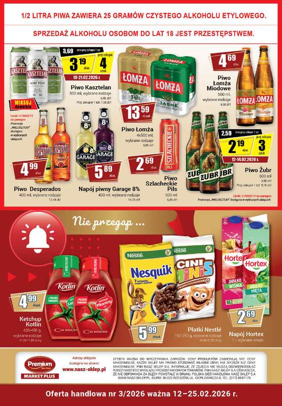 Premium Nasz Sklep - gazetka promocyjna Gazetka Premium Market Plus od czwartku 12.02 do środy 25.02 - strona 8
