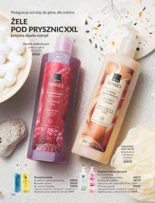 Avon Senses Żel pod prysznic malina i czarna porzeczka