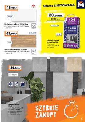 Płytka ścienna Dymo White, biała