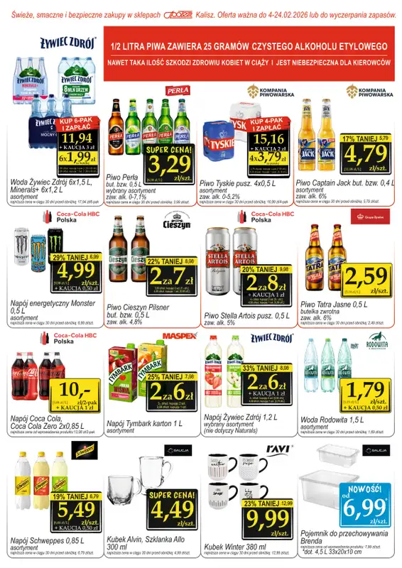 Społem - Blisko i Korzystnie - gazetka promocyjna Gazetka PSS Kalisz od środy 04.02 do wtorku 24.02 - strona 7