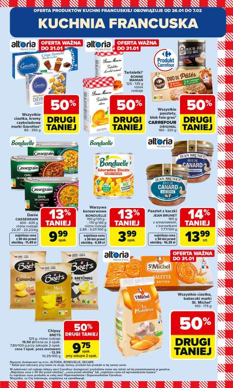 Carrefour - gazetka promocyjna Gazetka Kuchnia Francuska od poniedziałku 26.01 do soboty 07.02 - strona 7