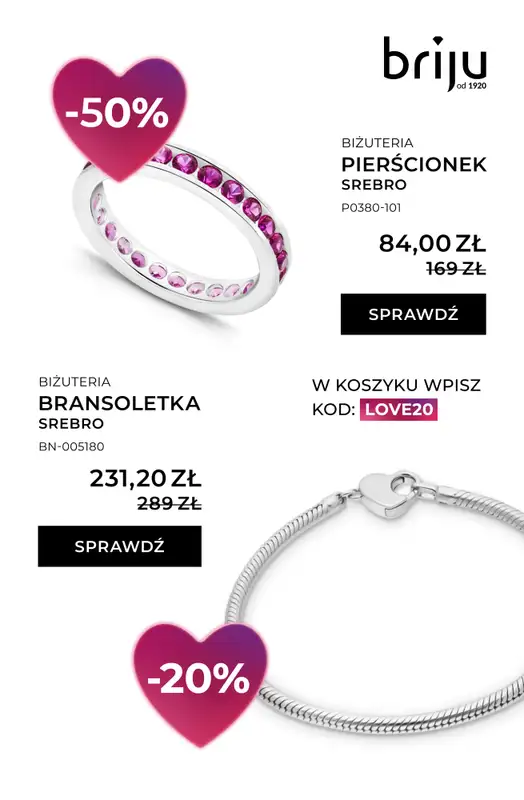 BEST SALE - gazetka promocyjna Briju I Gazetka: Walentynki od czwartku 29.01 do niedzieli 15.02 - strona 10