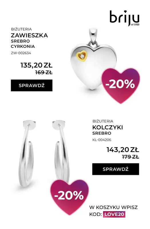 BEST SALE - gazetka promocyjna Briju I Gazetka: Walentynki od czwartku 29.01 do niedzieli 15.02 - strona 11