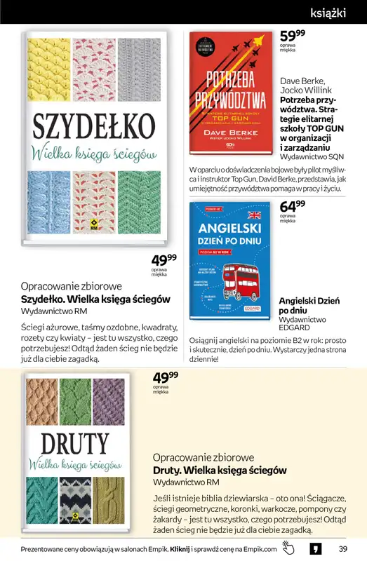 BEST SALE - gazetka promocyjna Empik I Tom kultury: książki od piątku 30.01 do wtorku 10.02 - strona 39