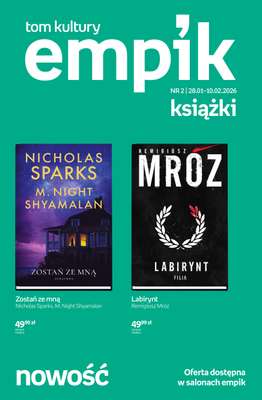 BEST SALE - gazetka promocyjna Empik I Tom kultury: książki od piątku 30.01 do wtorku 10.02