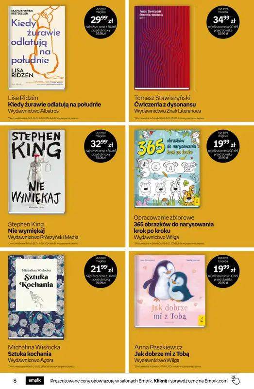 BEST SALE - gazetka promocyjna Empik I Tom kultury: książki od piątku 30.01 do wtorku 10.02 - strona 8