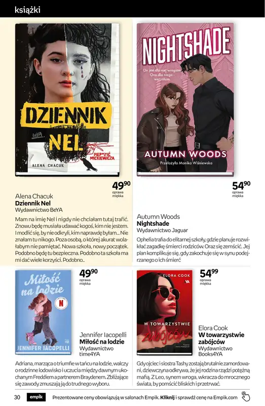BEST SALE - gazetka promocyjna Empik I Tom kultury: książki od piątku 30.01 do wtorku 10.02 - strona 30