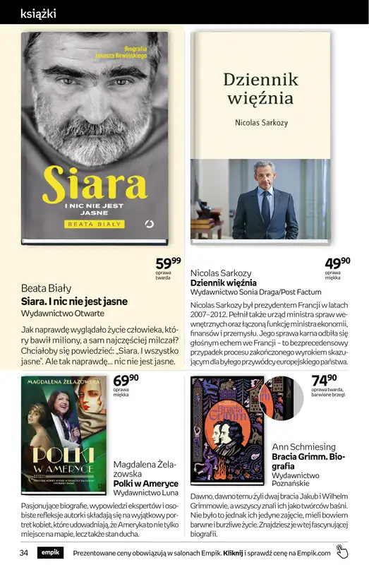 BEST SALE - gazetka promocyjna Empik I Tom kultury: książki od piątku 30.01 do wtorku 10.02 - strona 34