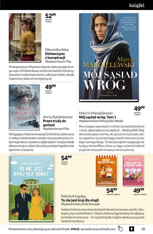 BEST SALE - gazetka promocyjna Empik I Tom kultury: książki od piątku 30.01 do wtorku 10.02 - strona 19