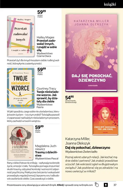 BEST SALE - gazetka promocyjna Empik I Tom kultury: książki od piątku 30.01 do wtorku 10.02 - strona 37