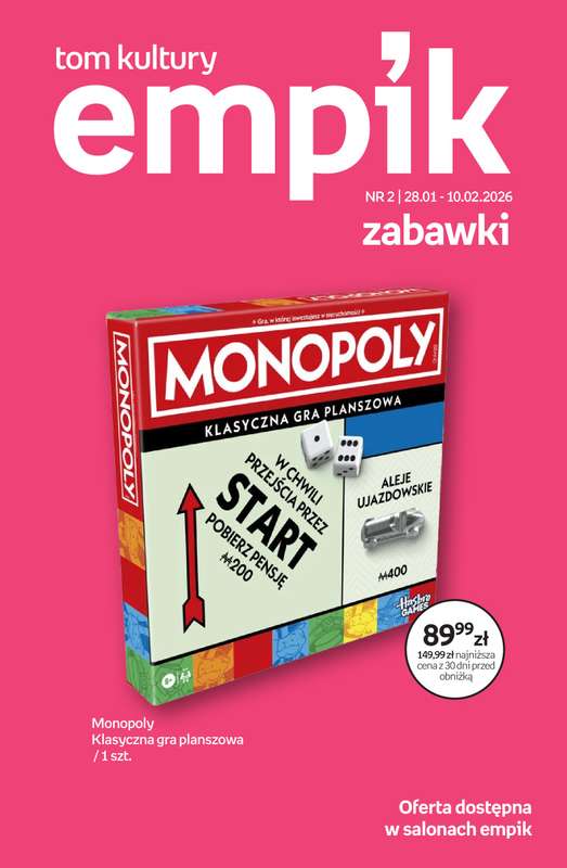 BEST SALE - gazetka promocyjna Empik I Tom kultury: zabawki od piątku 30.01 do wtorku 10.02