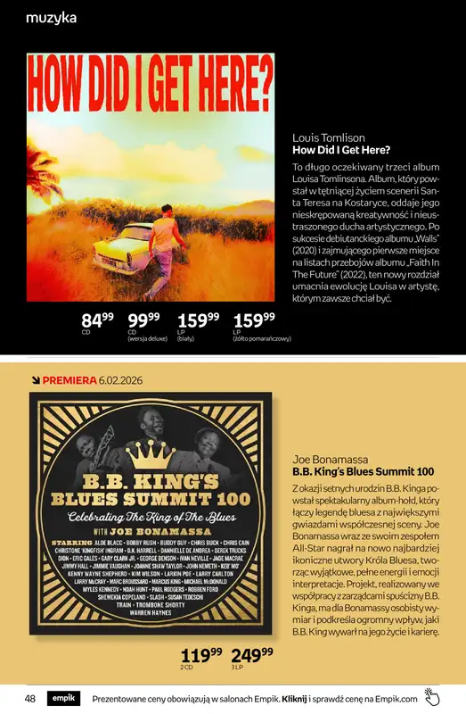 BEST SALE - gazetka promocyjna Empik I Tom kultury: muzyka od piątku 30.01 do wtorku 10.02 - strona 4