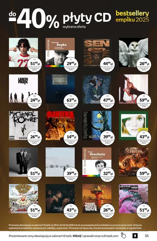 BEST SALE - gazetka promocyjna Empik I Tom kultury: muzyka od piątku 30.01 do wtorku 10.02 - strona 11