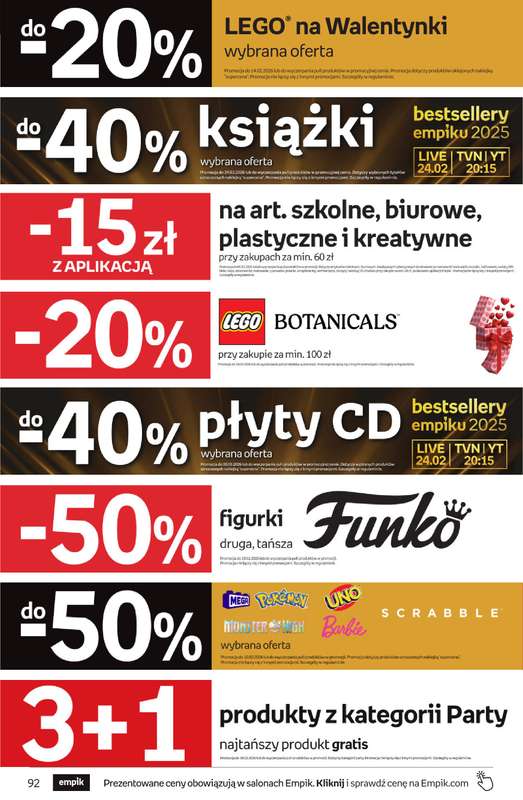 Empik - gazetka promocyjna Tom kultury: Prezenty od poniedziałku 02.02 do wtorku 10.02 - strona 92