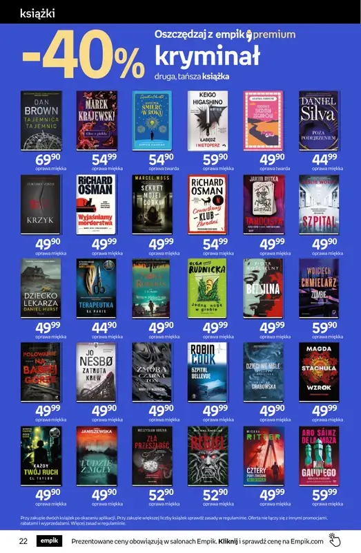 BEST SALE - gazetka promocyjna Empik I Tom kultury: Prezenty od poniedziałku 02.02 do wtorku 10.02 - strona 22