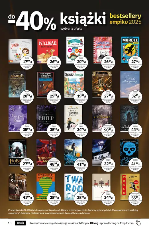 BEST SALE - gazetka promocyjna Empik I Tom kultury: Prezenty od poniedziałku 02.02 do wtorku 10.02 - strona 10