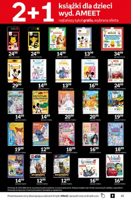 BEST SALE - gazetka promocyjna Empik I Tom kultury: Prezenty od poniedziałku 02.02 do wtorku 10.02 - strona 43