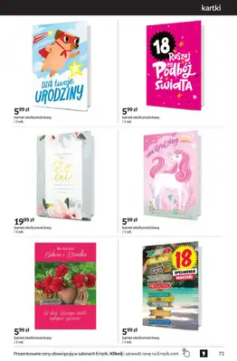 BEST SALE - gazetka promocyjna Empik I Tom kultury: Prezenty od poniedziałku 02.02 do wtorku 10.02 - strona 73