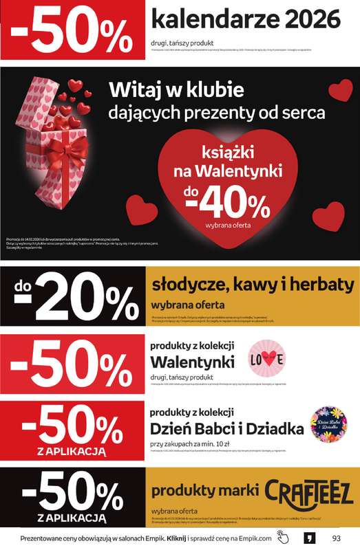 BEST SALE - gazetka promocyjna Empik I Tom kultury: Prezenty od poniedziałku 02.02 do wtorku 10.02 - strona 93