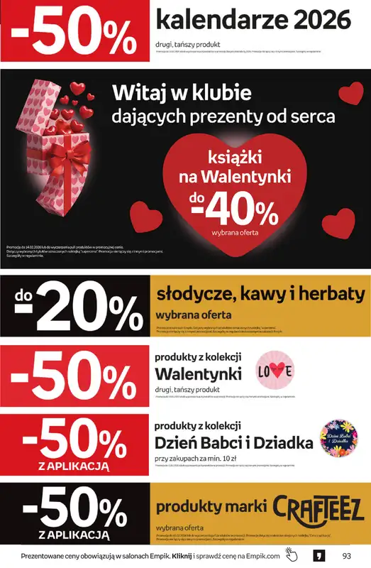 BEST SALE - gazetka promocyjna Empik I Tom kultury: Prezenty od poniedziałku 02.02 do wtorku 10.02 - strona 93