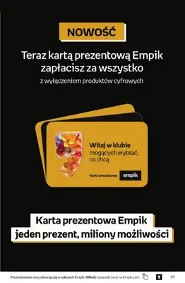 BEST SALE - gazetka promocyjna Empik I Tom kultury: Prezenty od poniedziałku 02.02 do wtorku 10.02 - strona 97