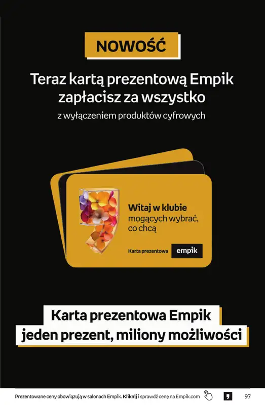 BEST SALE - gazetka promocyjna Empik I Tom kultury: Prezenty od poniedziałku 02.02 do wtorku 10.02 - strona 97