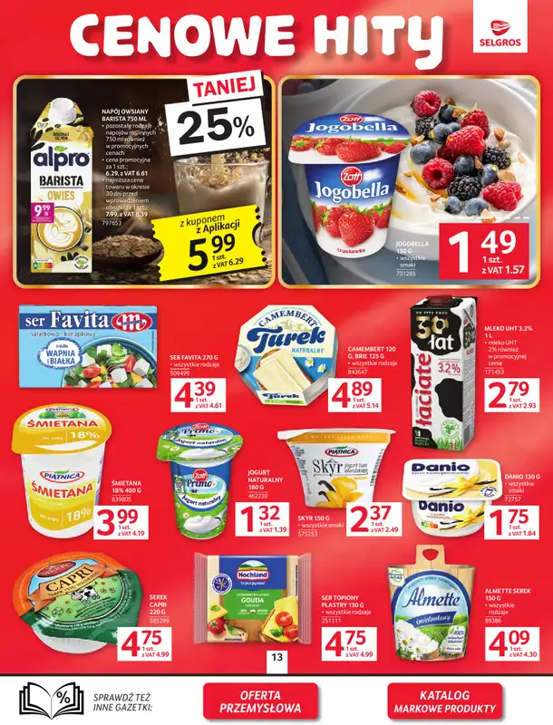 Selgros - gazetka promocyjna Oferta spożywcza od czwartku 05.02 do środy 18.02 - strona 13