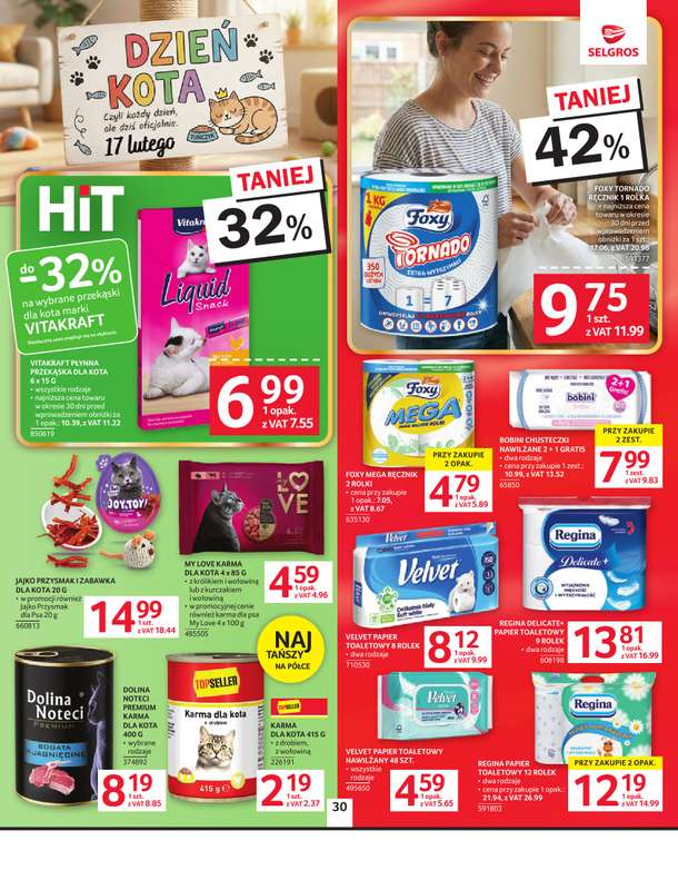 Selgros - gazetka promocyjna Oferta spożywcza od czwartku 05.02 do środy 18.02 - strona 30