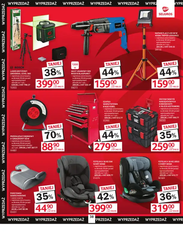 Selgros - gazetka promocyjna Oferta przemysłowa od czwartku 05.02 do środy 18.02 - strona 40