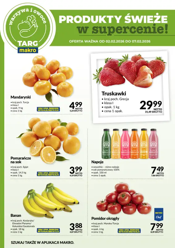 Makro - gazetka promocyjna Targ MAKRO - oferta świeża w super cenach! od poniedziałku 02.02 do soboty 07.02 - strona 5