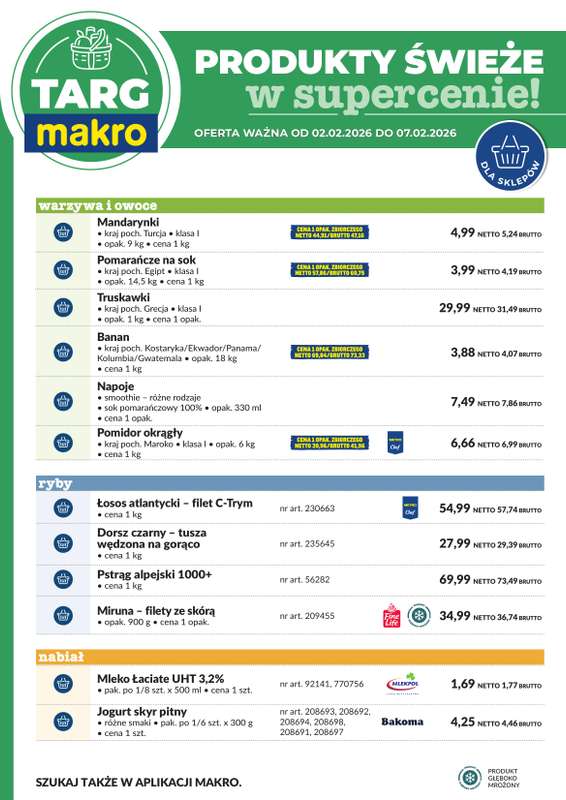 Makro - gazetka promocyjna Targ MAKRO - oferta świeża w super cenach! od poniedziałku 02.02 do soboty 07.02 - strona 6