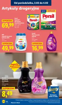 Lidl - gazetka promocyjna Oferta od poniedziałku od poniedziałku 02.02 do środy 04.02 - strona 54