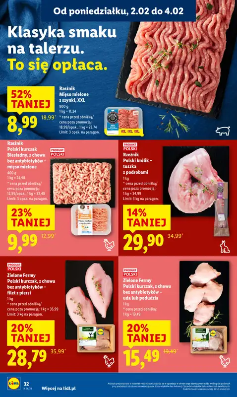 Lidl - gazetka promocyjna Oferta od poniedziałku od poniedziałku 02.02 do środy 04.02 - strona 32