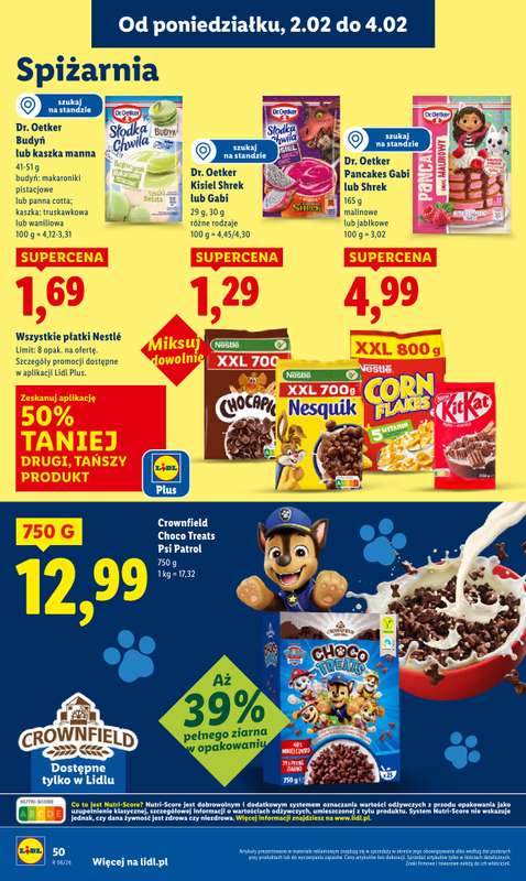 Lidl - gazetka promocyjna Oferta od poniedziałku od poniedziałku 02.02 do środy 04.02 - strona 50