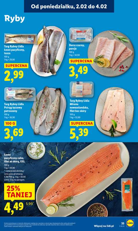 Lidl - gazetka promocyjna Oferta od poniedziałku od poniedziałku 02.02 do środy 04.02 - strona 35