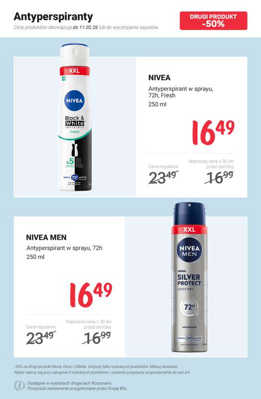 Rossmann - gazetka promocyjna -50% na drugi produkt wybranych marek od poniedziałku 02.02  - strona 5