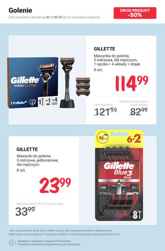 Rossmann - gazetka promocyjna -50% na drugi produkt wybranych marek od poniedziałku 02.02  - strona 9