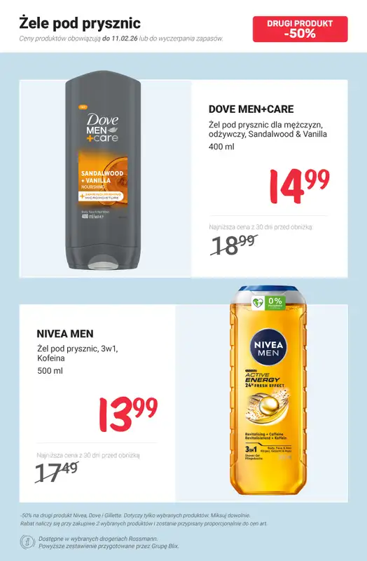Rossmann - gazetka promocyjna -50% na drugi produkt wybranych marek od poniedziałku 02.02  - strona 10