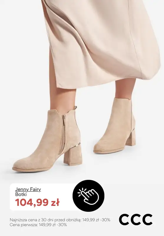 CCC - gazetka promocyjna Damskie botki na obcasie od poniedziałku 02.02  - strona 7