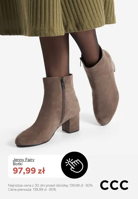 CCC - gazetka promocyjna Damskie botki na obcasie od poniedziałku 02.02  - strona 3