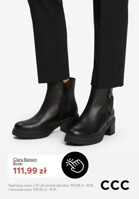 CCC - gazetka promocyjna Damskie botki na obcasie od poniedziałku 02.02  - strona 10