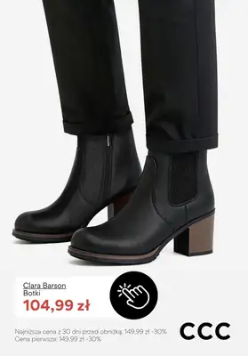 CCC - gazetka promocyjna Damskie botki na obcasie od poniedziałku 02.02  - strona 5