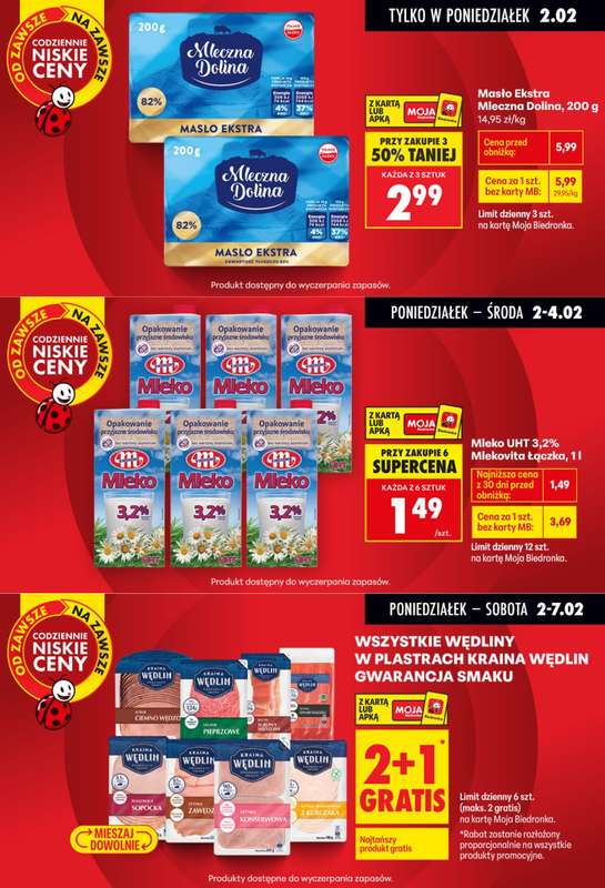 Biedronka - gazetka promocyjna Biedronkowe oszczędności od poniedziałku 02.02 do środy 04.02 - strona 2