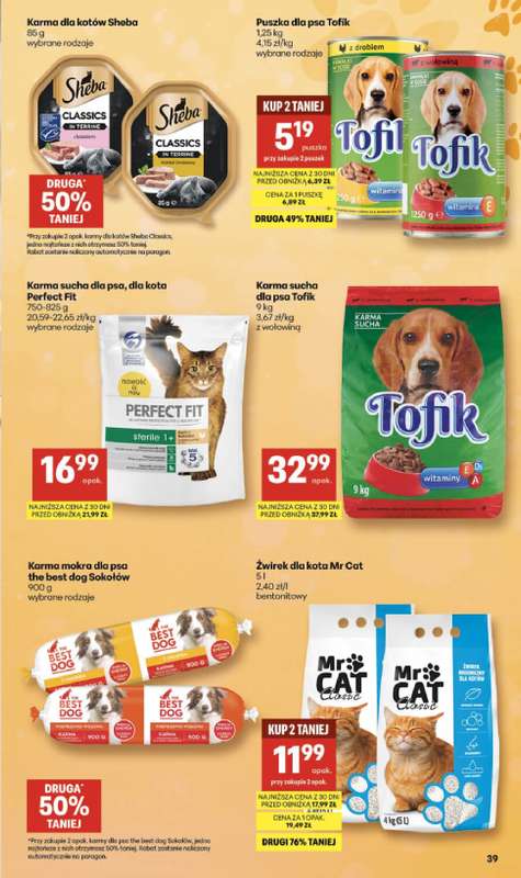 Delikatesy Centrum - gazetka promocyjna Gazetka  do środy 11.02 - strona 39