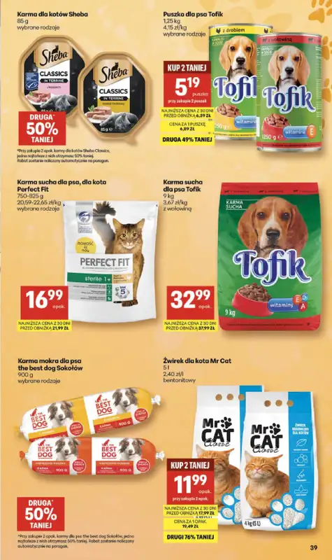 Delikatesy Centrum - gazetka promocyjna Gazetka  do środy 11.02 - strona 39