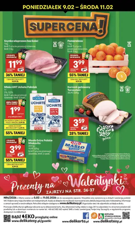 Delikatesy Centrum - gazetka promocyjna Gazetka  do środy 11.02 - strona 40