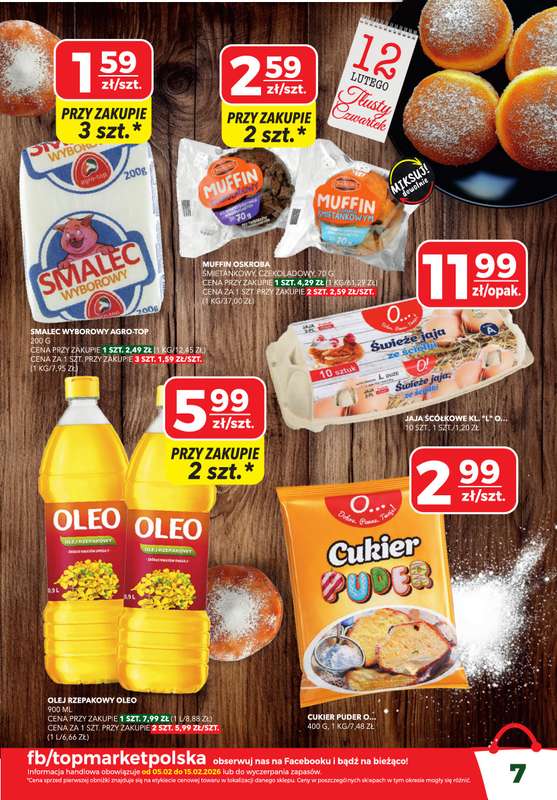 Top Market - gazetka promocyjna Gazetka od poniedziałku 02.02 do niedzieli 15.02 - strona 7