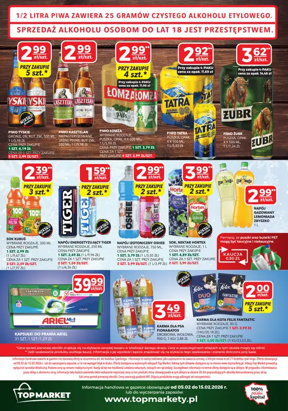Top Market - gazetka promocyjna Gazetka od poniedziałku 02.02 do niedzieli 15.02 - strona 4